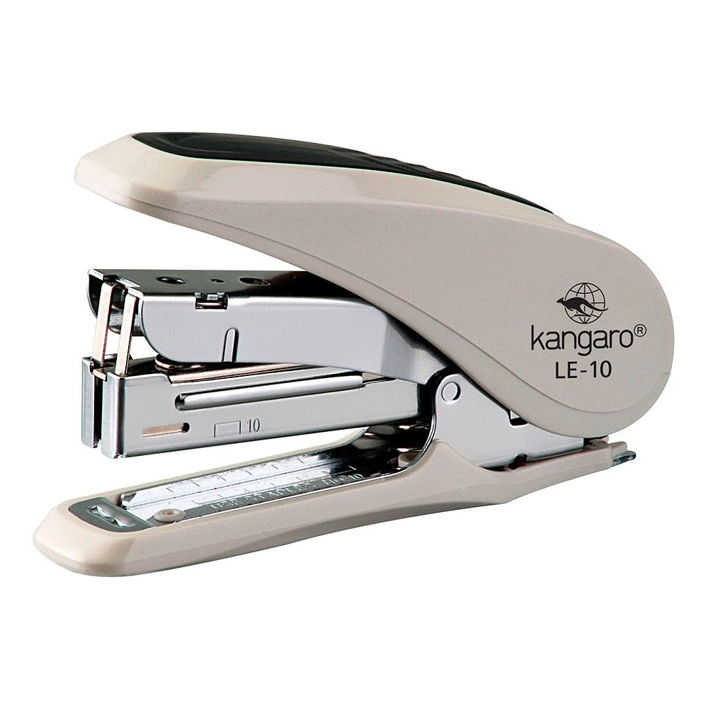 Скобосшиватель "LE-10", №10, 20 листов, бежевый, на 50% меньше усилий при нажатии