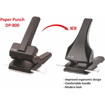 Дырокол Kangaro "DP-800", 63 листа, черный - 3