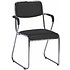 Стул для посетителей EVERPROF "Fix Plus", кожзам, металл, черный