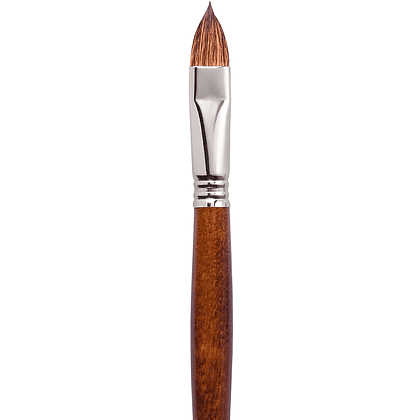 Кисть "Escoda Versatil Brush L/H", синтетика, темно-коричневый, плоская, №16 - 2