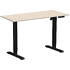 Стол с электроприводом WellDesk Basic 1200x675х18 черный/ясень шимо светлый (9191456+9197779)