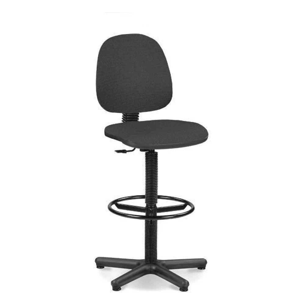 Кресло для персонала "Regal GTS Ring Base STOPKI C-38", ткань, пластик, серый