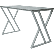 Стол письменный ALLERD GEON, белый муар, Бетон