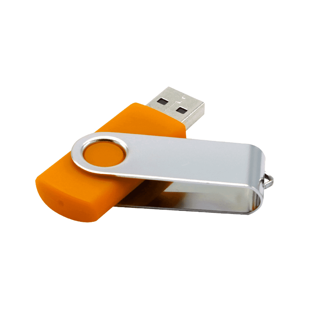USB Flash 2.0 16 Gb VDF-008, пластик, метал, оранжевый   - 3