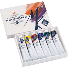 Краски масляные "Мастер-класс", 6 цветов, 46 мл, туба