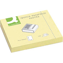 Бумага для заметок "Q-Connect", 76x76 мм, 100 листов, светло-желтый