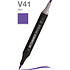 Маркер перманентный двусторонний "Sketchmarker Brush", V41 ирис