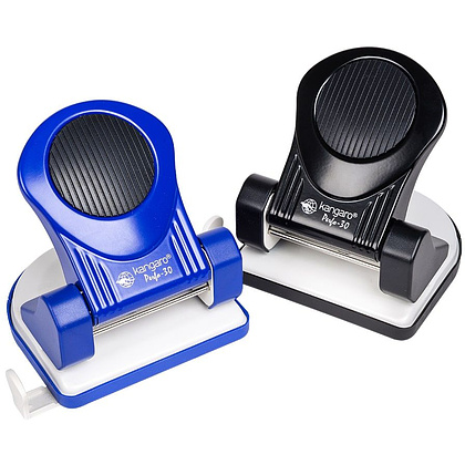 Дырокол Kangaro "Perfo-30", 30 листов, темно-синий - 2