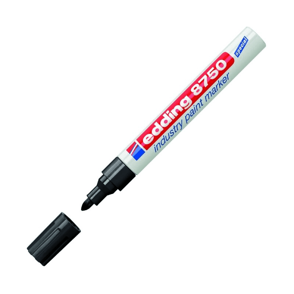 Маркер перманентный на нитрокраске Edding "8750", черный