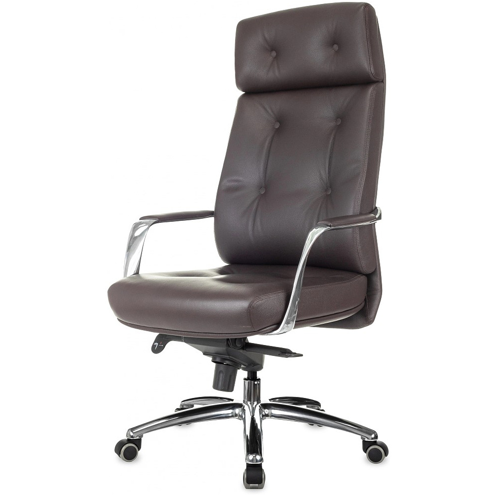 Кресло для руководителя Бюрократ DAO, кожа, коричневый - 3
