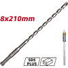 Бур по бетону Deli YS EDH-Y08210, 8 x 210 мм, SDS-PLUS - 2