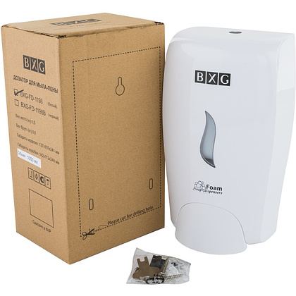 Диспенсер BXG-FD-1058, для мыла-пены 1 л, пластик, белый - 7