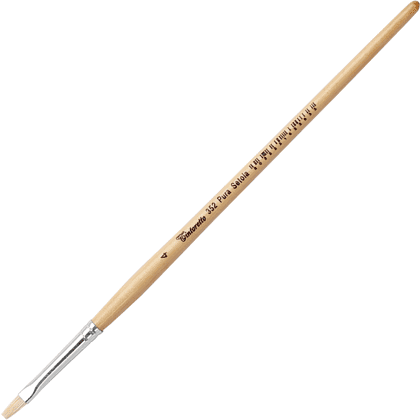 Кисть для рисования "Tintoretto", щетина, плоская, №4