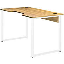 Стол компьютерный игровой Millwood Лофт Гонконг (ДТ-3), 1300x700 мм, дуб золотой крафт, белый