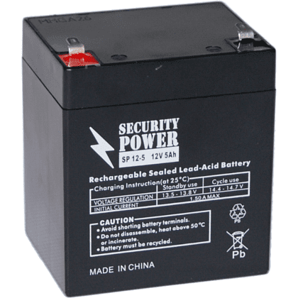 Аккумуляторная батарея Security Power SP 12-5 F2, 12 В, 5 Ач