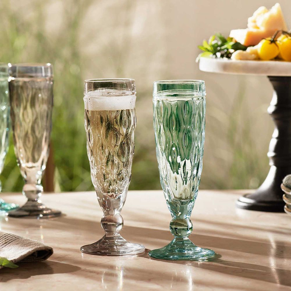 Набор бокалов для шампанского "Brindisi", стекло, 140 мл, 6 шт, серый - 3