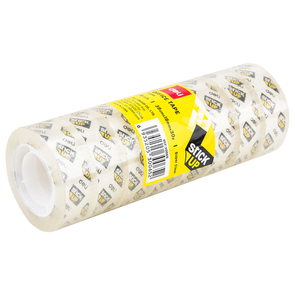 Клейкая лента прозрачная "Deli", 8 штук, 18x27.4 мм/м - 3