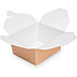 Контейнер бумажный 900 мл, 166/151х132/115х53, 60 шт/упак, крафт