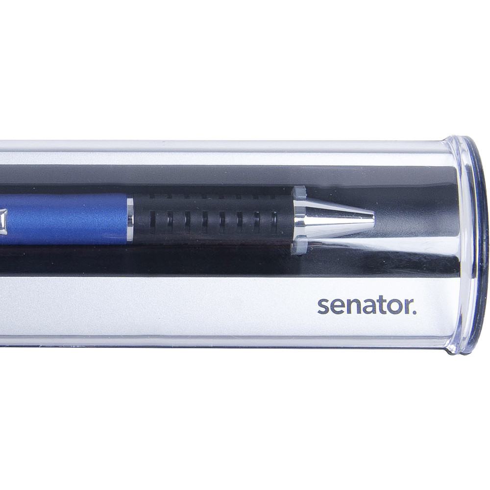  Ручка шариковая автоматическая "Star Tec Alu", 1.0 мм, стерж. синий - 2