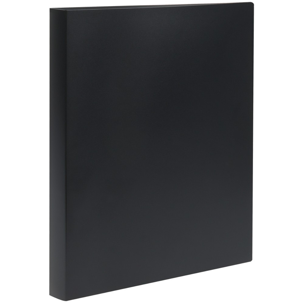 Папка на кольцах "СТАММ", А4, 2 кольца, пластик, черный