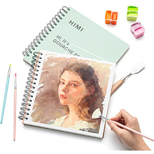 Скетчбук "Himi", 21.6x21.6 см, 160 г/м2, 50 листов, зелёный