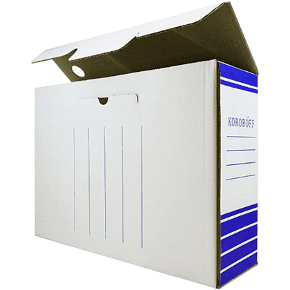 Коробка архивная "Koroboff", 150x322x240 мм, синий - 2