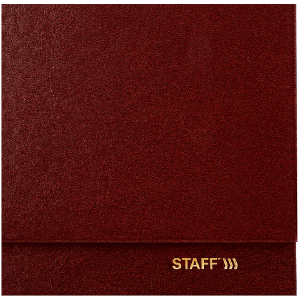 Планинг датированный "Staff" на 2027 год, 300х130 мм, 128 страниц, линейка, бордовый - 3