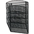 Модуль настенный "KF04726", 5 секций, вертикальный, черный