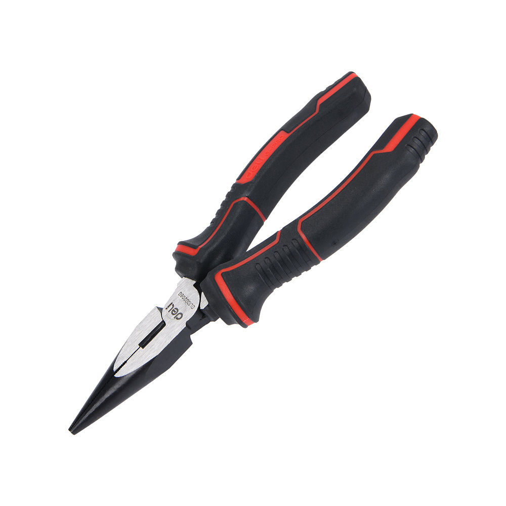 Длинногубцы "Deli" 155 мм, красный, черный