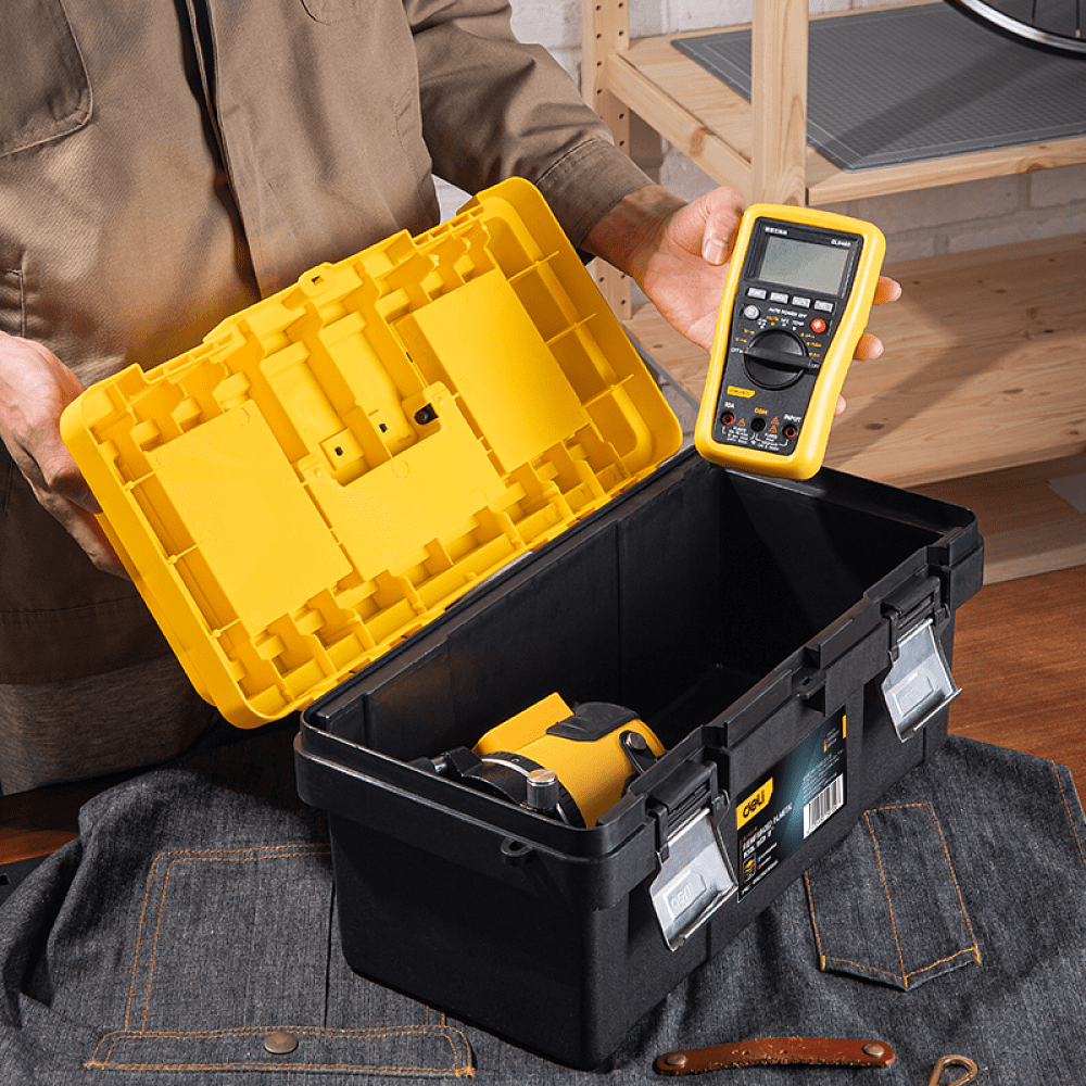 Ящик для инструмента Deli "EDL-TC270", 400х210х190 мм, пластмасса, металлическая застежка - 3