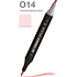 Маркер перманентный двусторонний "Sketchmarker Brush", O14 пастельный розовый