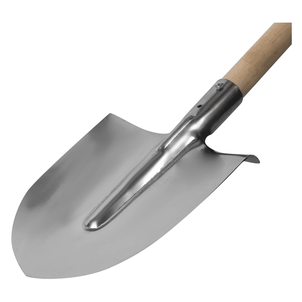 Лопата штыковая, 22x28 см, с черенком	