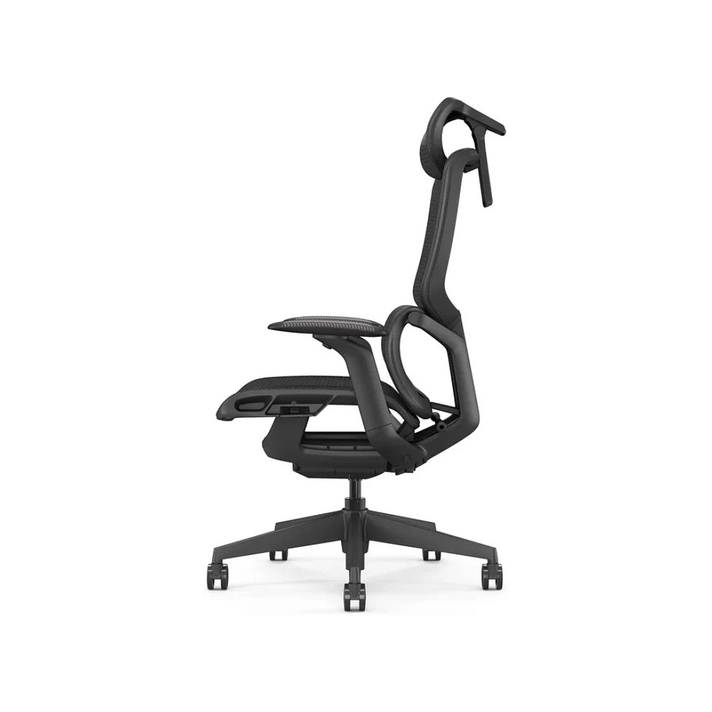 Кресло компьютерное SitZone E-JX-001А, сетка, пластик, черный - 6