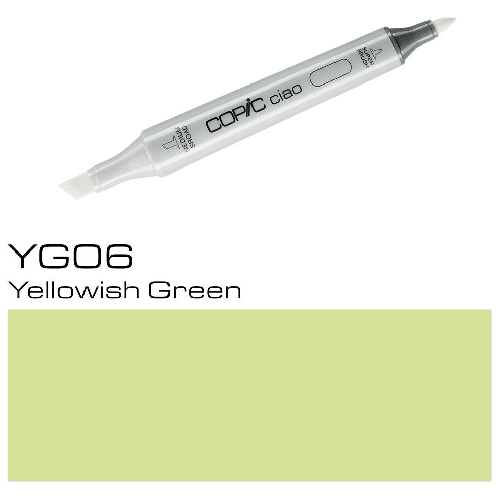 Маркер перманентный "Copic ciao", YG-06 желтовато-зеленый