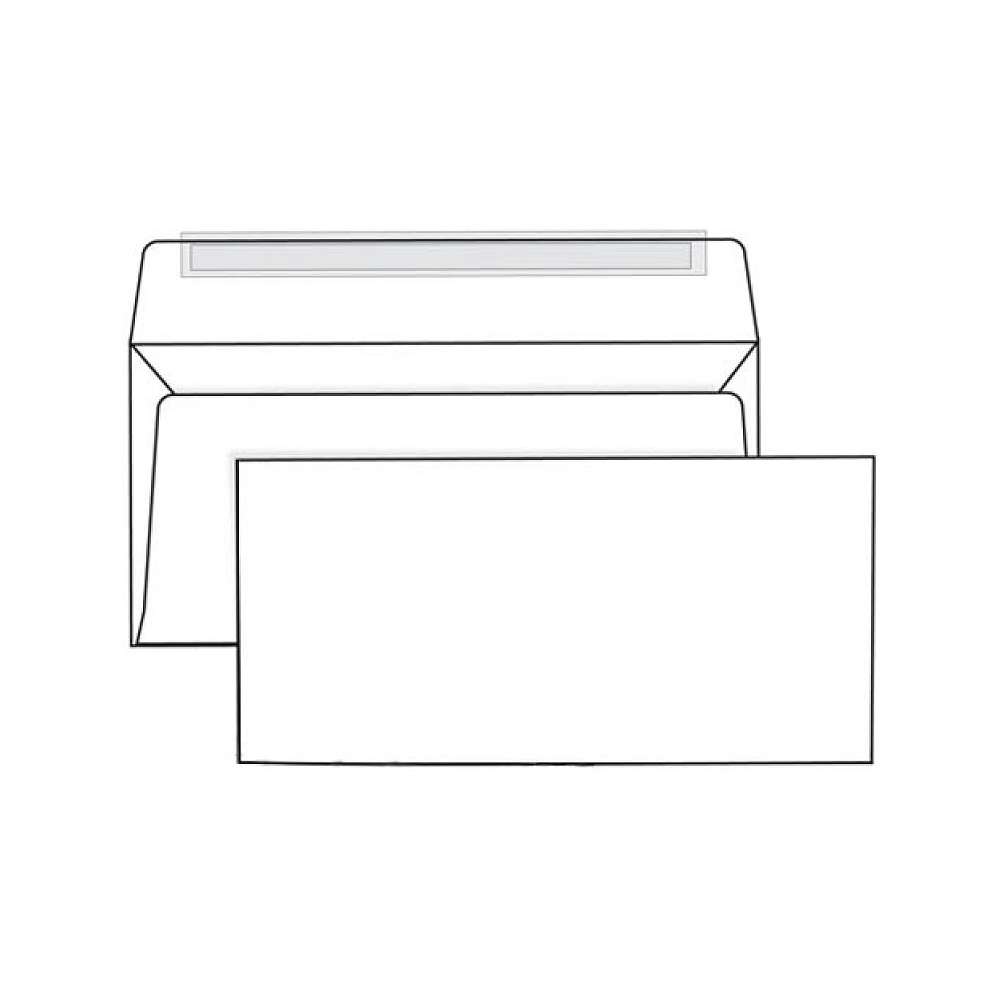 Конверты самоклеящиеся "Куверт" с отрывной лентой, C4, 500 шт, белый
