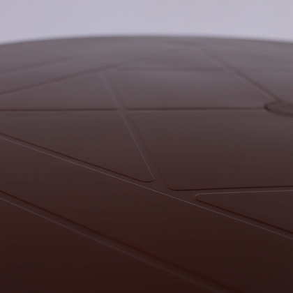 Стол круглый, 900х900х710 мм, пластик, шоколадный - 5