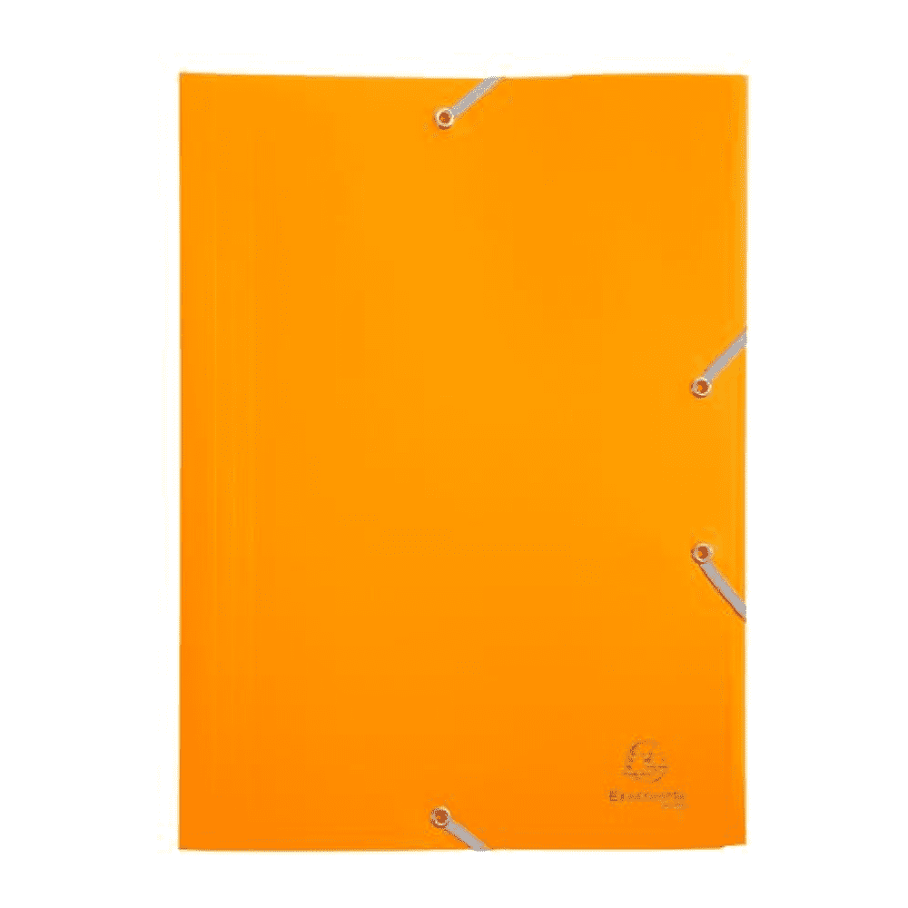 Папка на резинках "Exacompta", A4, 15 мм, полипропилен, желтый