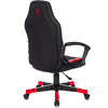 Кресло игровое Бюрократ "Zombie 10", текстиль/эко.кожа, пластик, черный, красный - 3