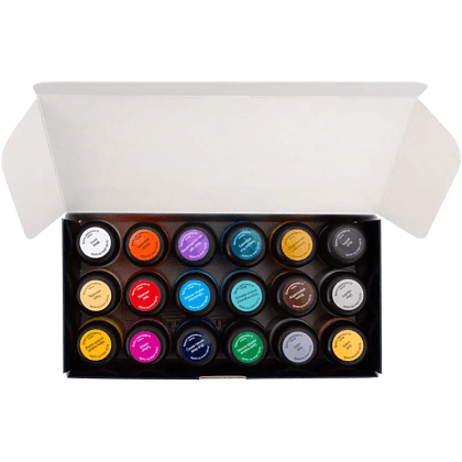 Краска акриловая по ткани "Декола", набор 18 цветов, 20 мл, банки - 7