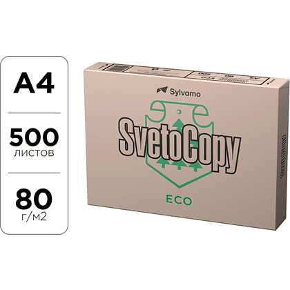Бумага "SvetoCopy ECO", А4, 500 листов, 80 г/м2
