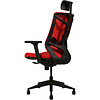 Кресло для руководителя "Nature II Slider", каркас черный, ткань, пластик, красный - 3