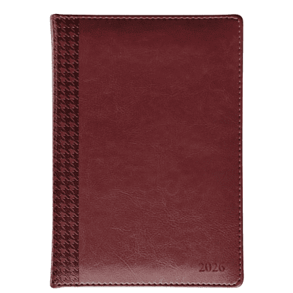 Ежедневник датированный "Lozanna", А5, 352 страницы, бордовый, 2026