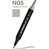 Маркер перманентный двусторонний "Sketchmarker Brush", NG5 нейтральный серый 5