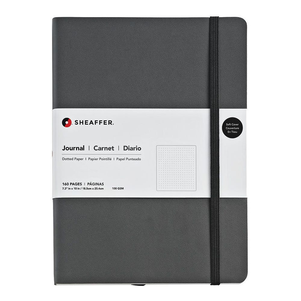 Блокнот "Large Dotted Deep Gray Journal", А4-, 80 листов, в точку, темно-серый