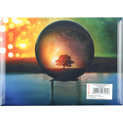 Папка-конверт на кнопке "Fantasy", A5, разноцветный - 2