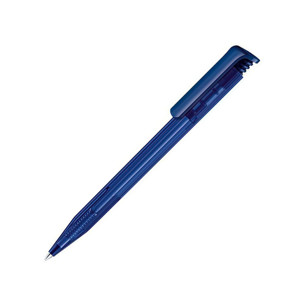 Ручка шариковая "Super Hit Clear", 1.0 мм, темно-синий, стерж. синий