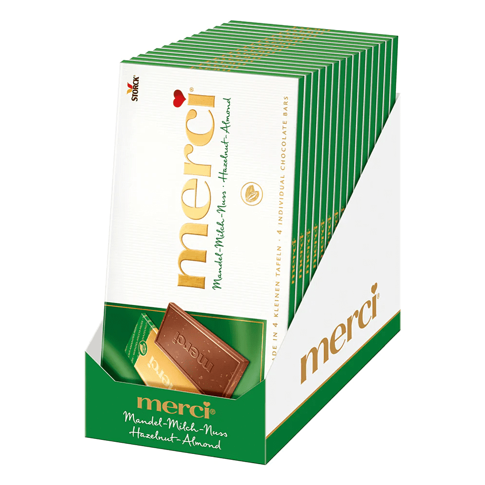 Конфеты "Merci", 100 г, с дробленым лесным орехом и миндалем - 2