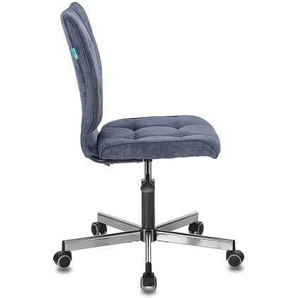 Кресло для персонала "Бюрократ СH-330M/LT", ткань, металл, темно-синий - 3