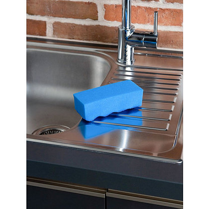 Губка хозяйственная для уборки помещений HQ Profiline, 14х6,3х4,5 см, 1 шт/упак, синий - 5