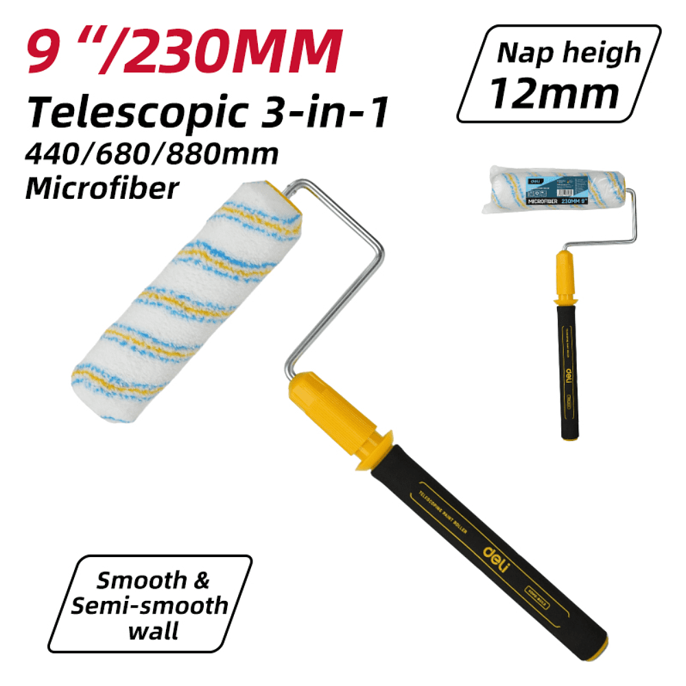 Валик малярный Deli YS EDL509812C, микрофибра, ширина 230 мм, ворс 12 мм - 2